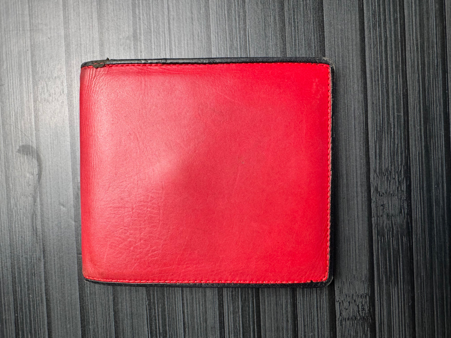 Yves Saint Laurent Bicolor Leather Bifold Wallet