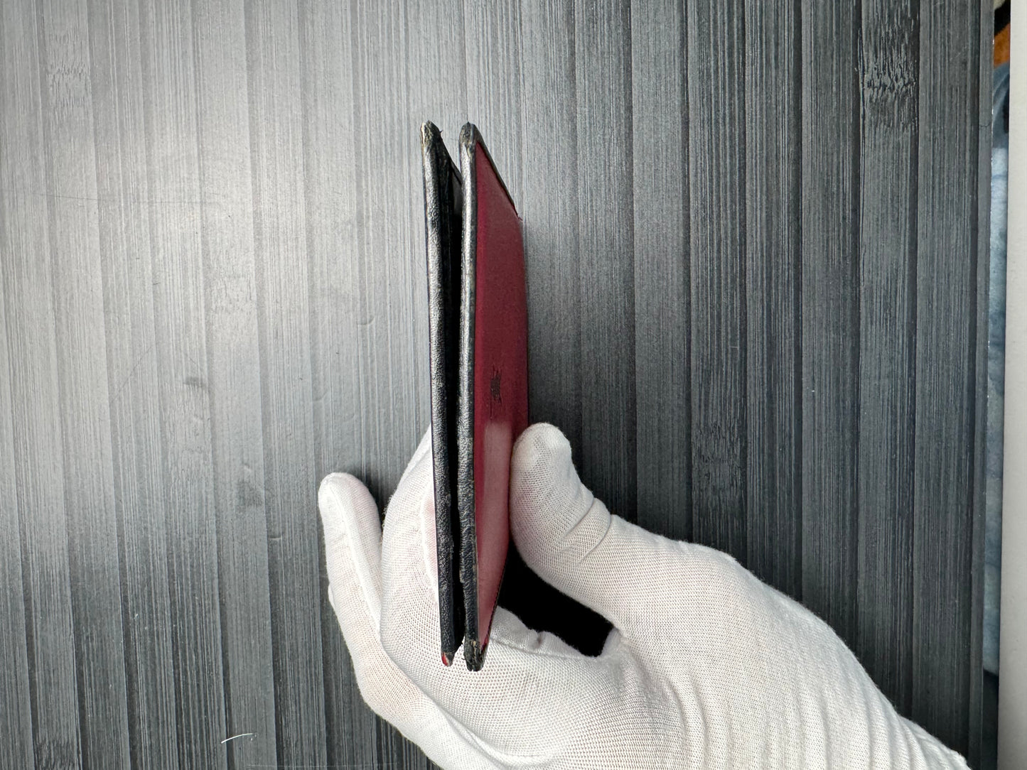 Yves Saint Laurent Bicolor Leather Bifold Wallet