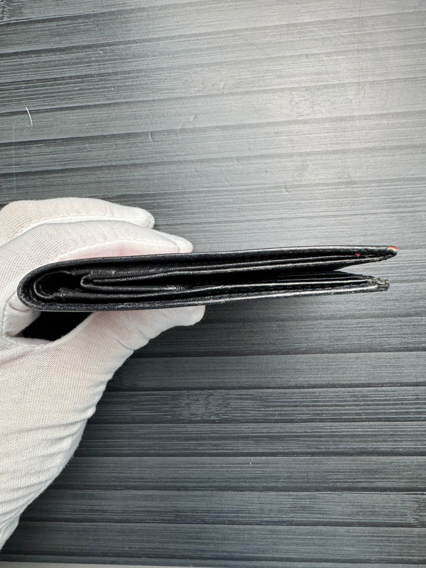 Yves Saint Laurent Bicolor Leather Bifold Wallet