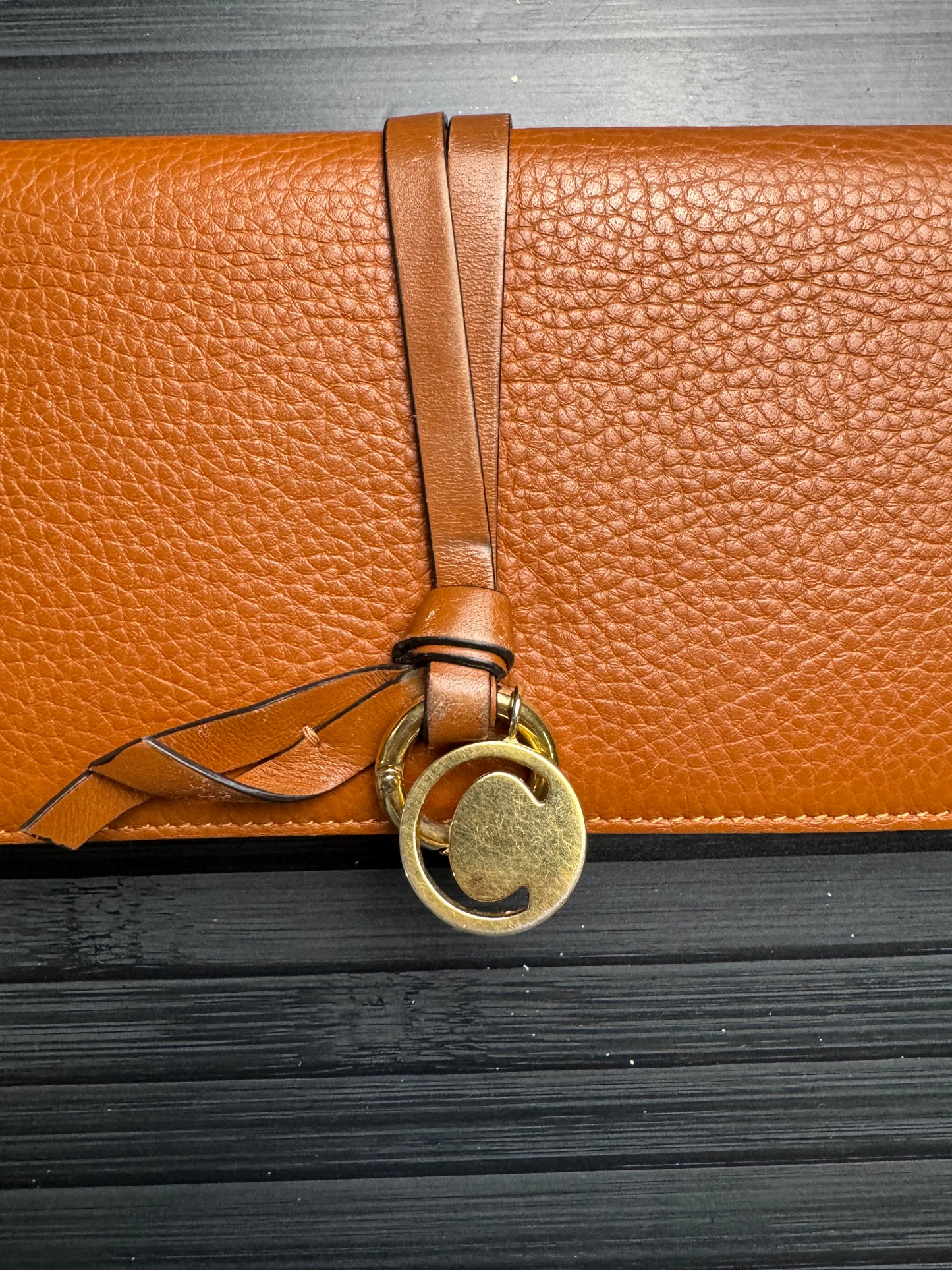 Chloe Alphabet Continental in Caramel