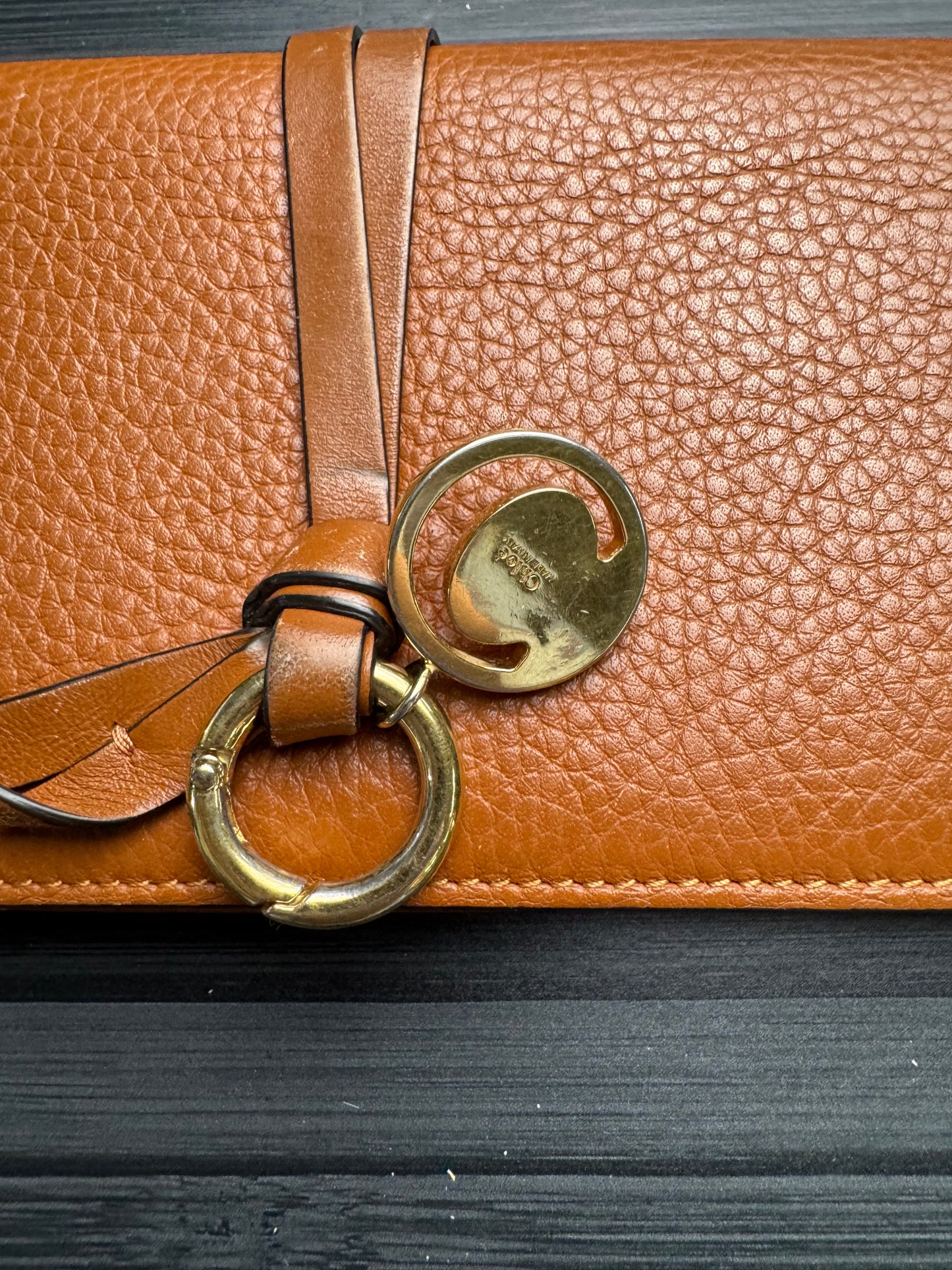 Chloe Alphabet Continental in Caramel