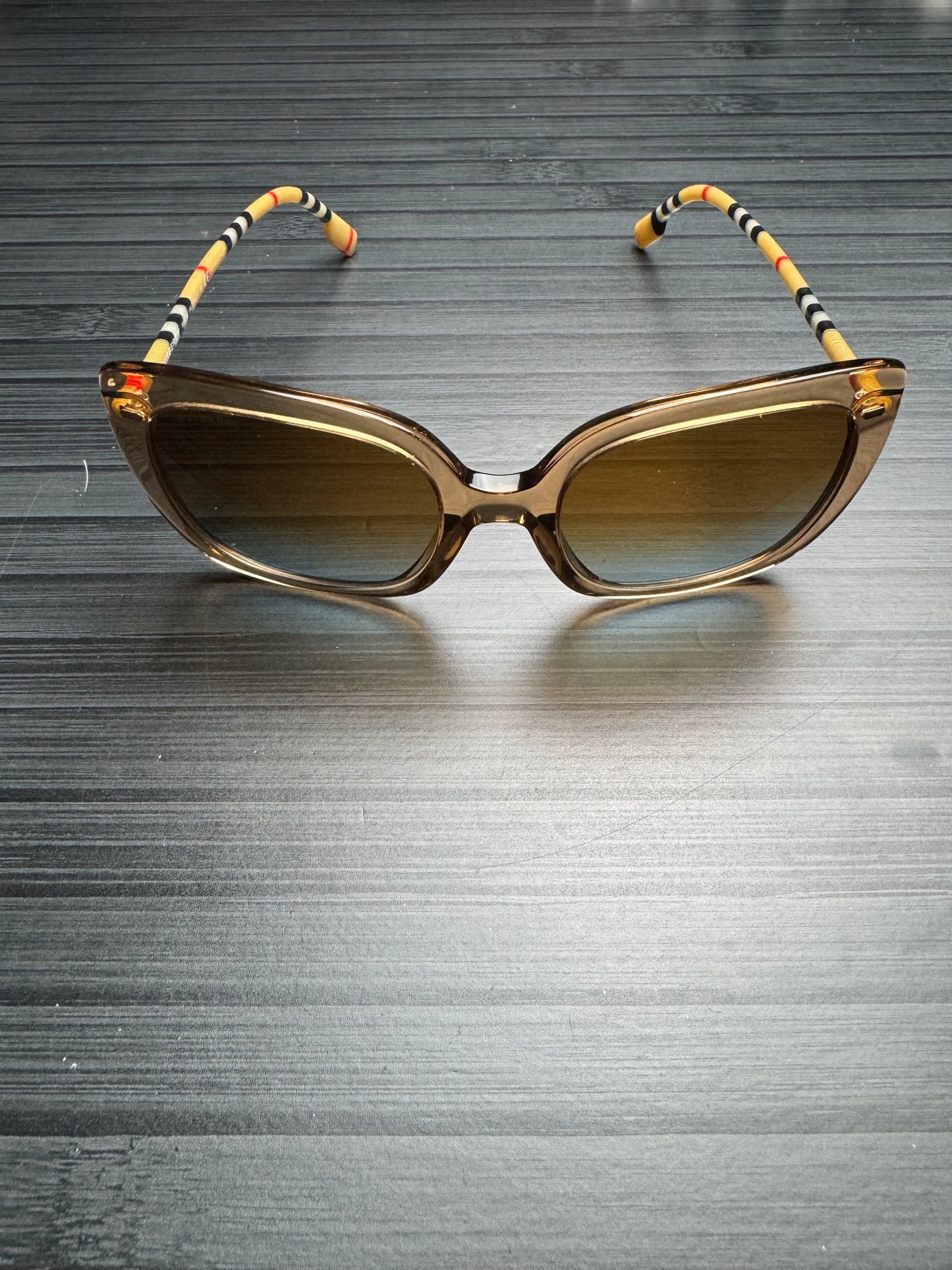 Burberry Check Clear Square Sunglasses