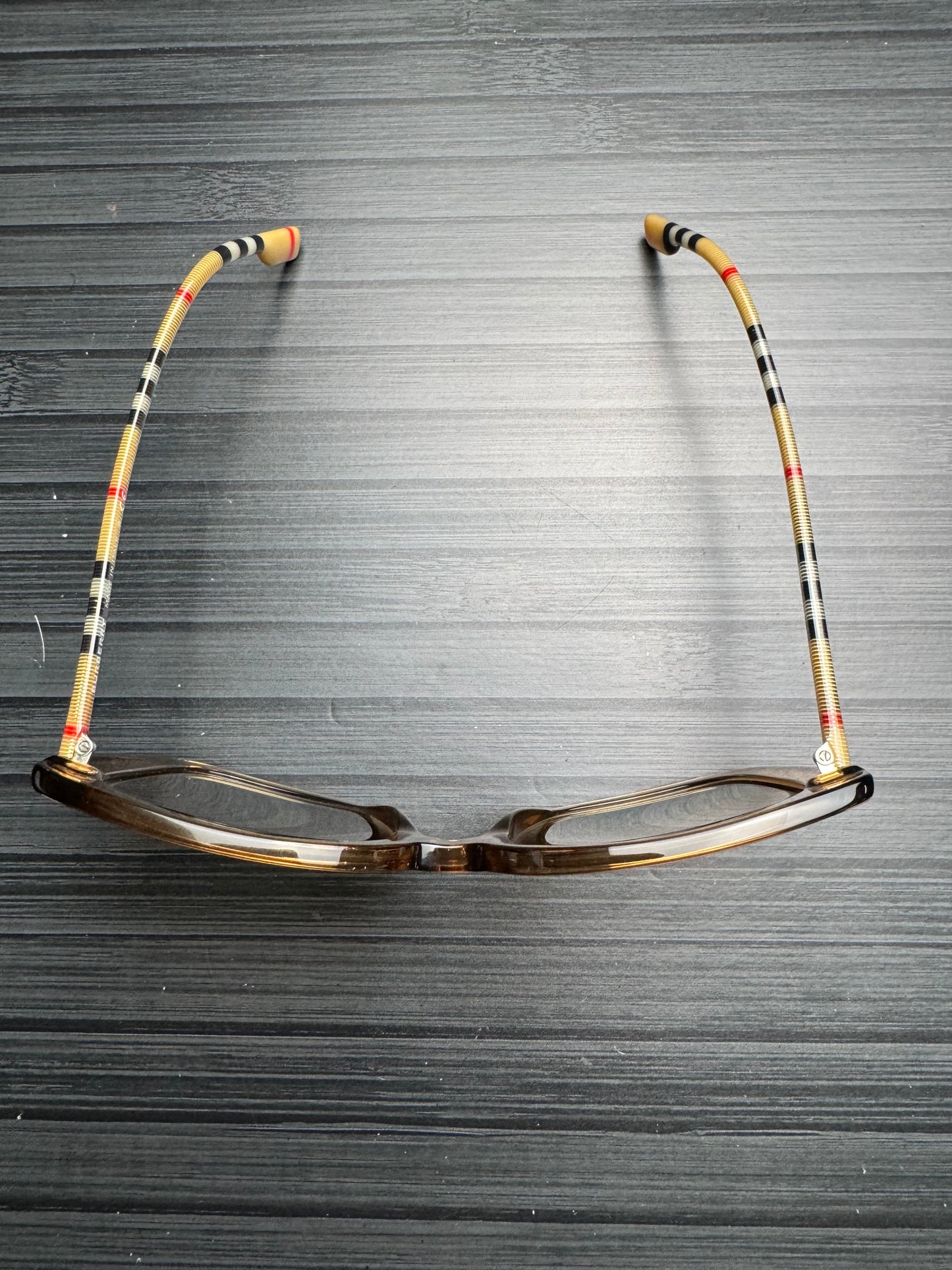 Burberry Check Clear Square Sunglasses
