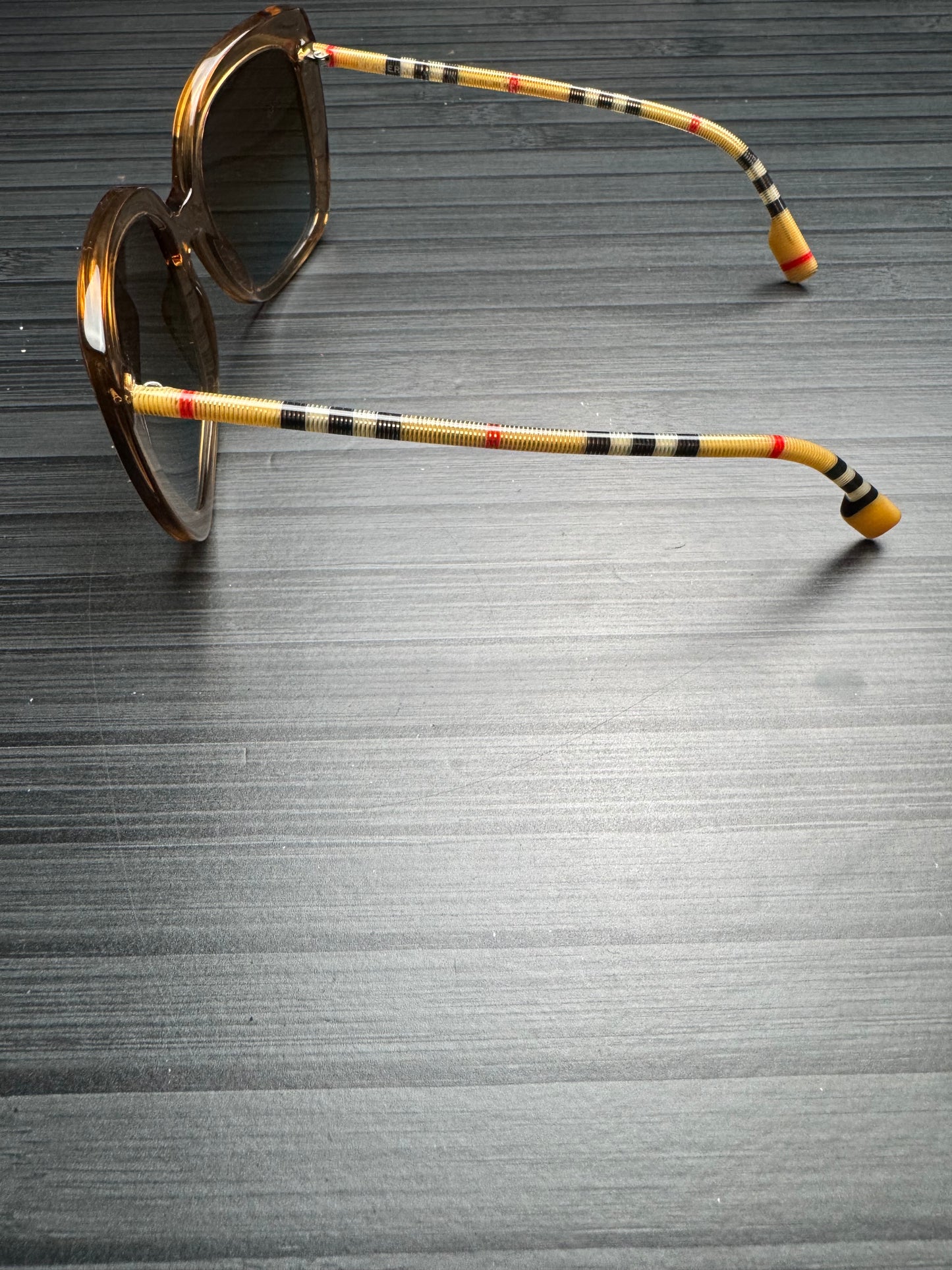 Burberry Check Clear Square Sunglasses