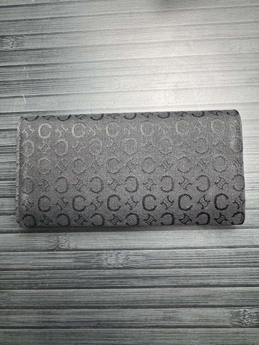 Celine Black Macadam Canvas Long Wallet