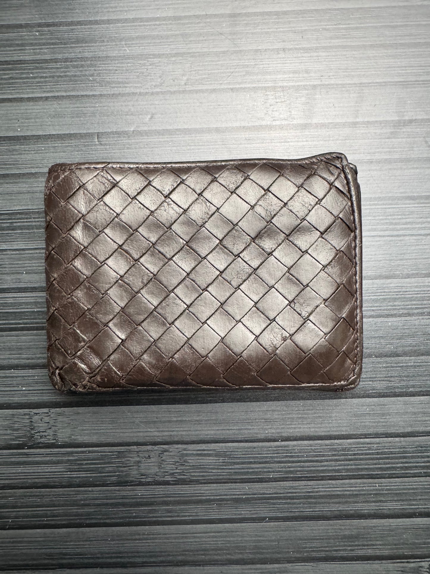 Bottega Veneta Mocha Intrecciato Leather Bifold Wallet