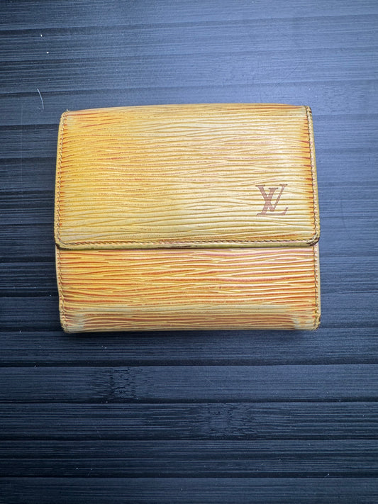 Louis Vuttion Yellow Epi Trifold