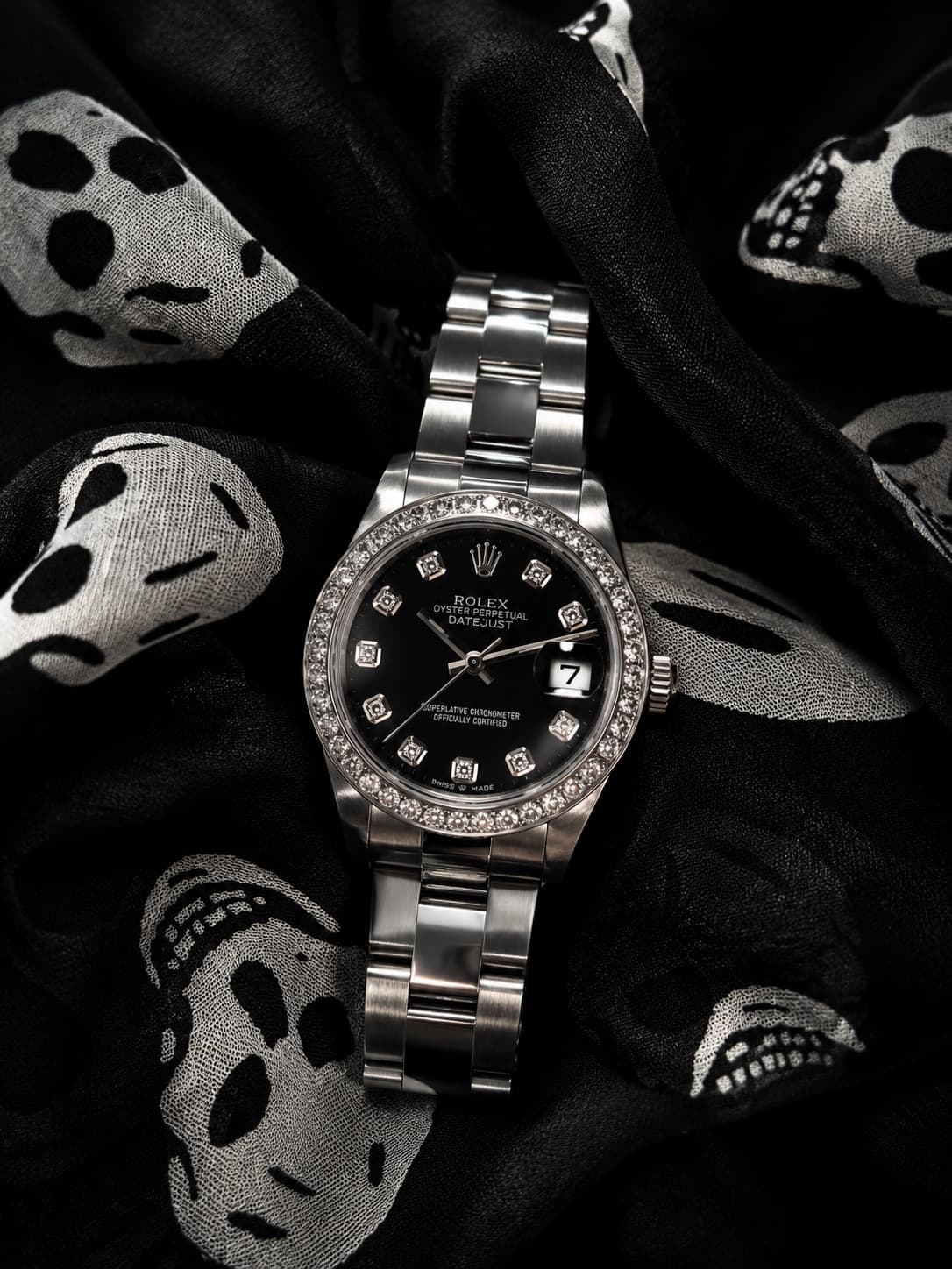 Rolex Lady-Datejust 26mm Oyster · Diamond Dial & Bezel · 2000–2001