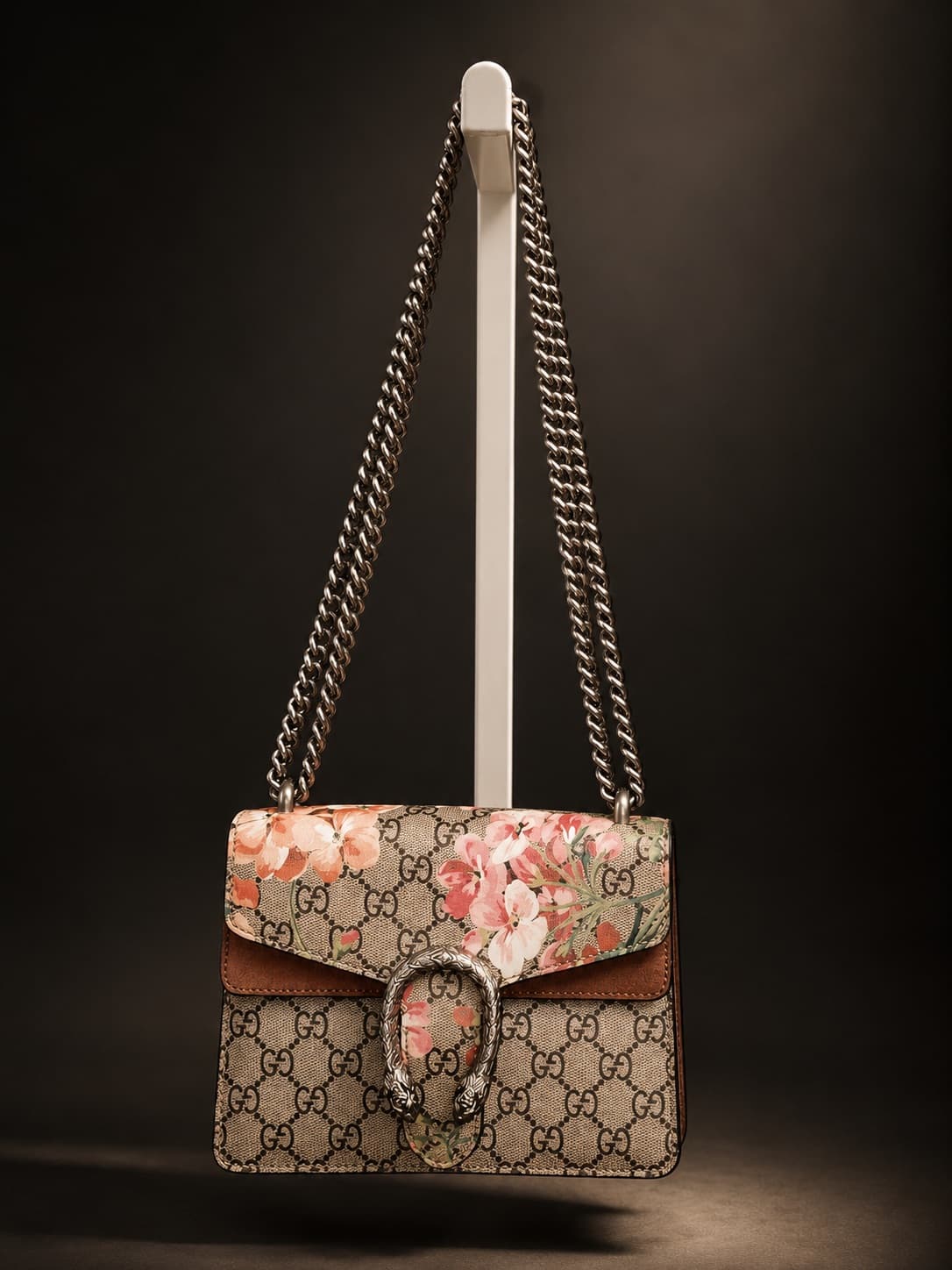 Gucci Dionysus GG Supreme Blooms Mini Bag · 20cm