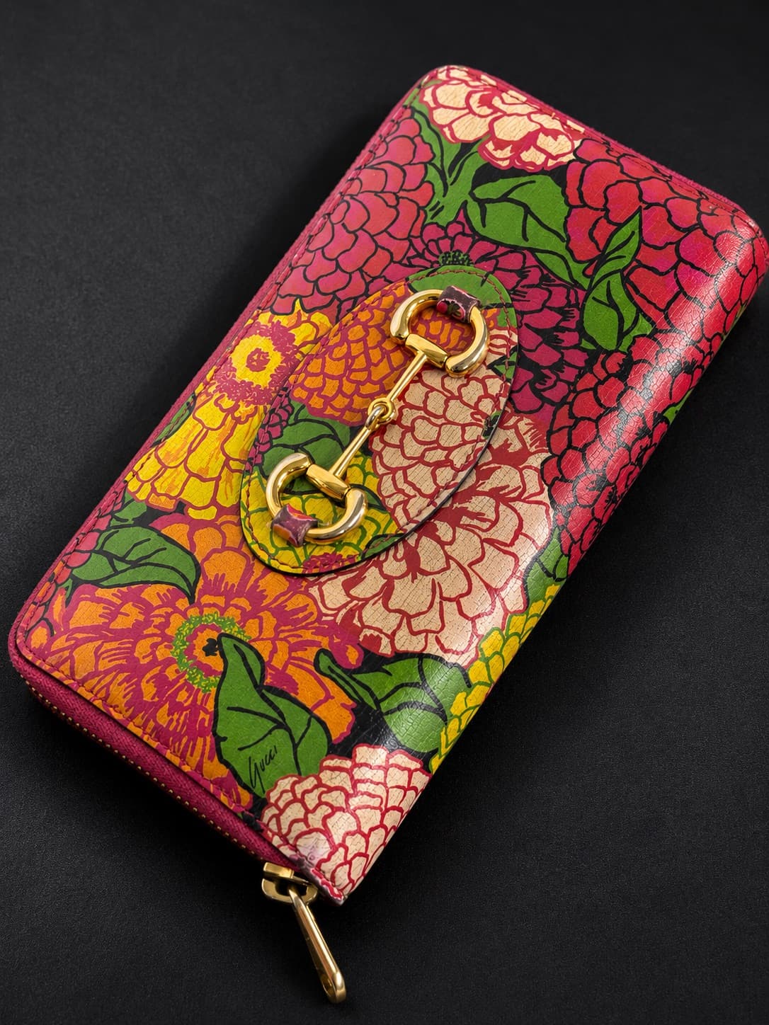 Gucci Floral Zip Wallet