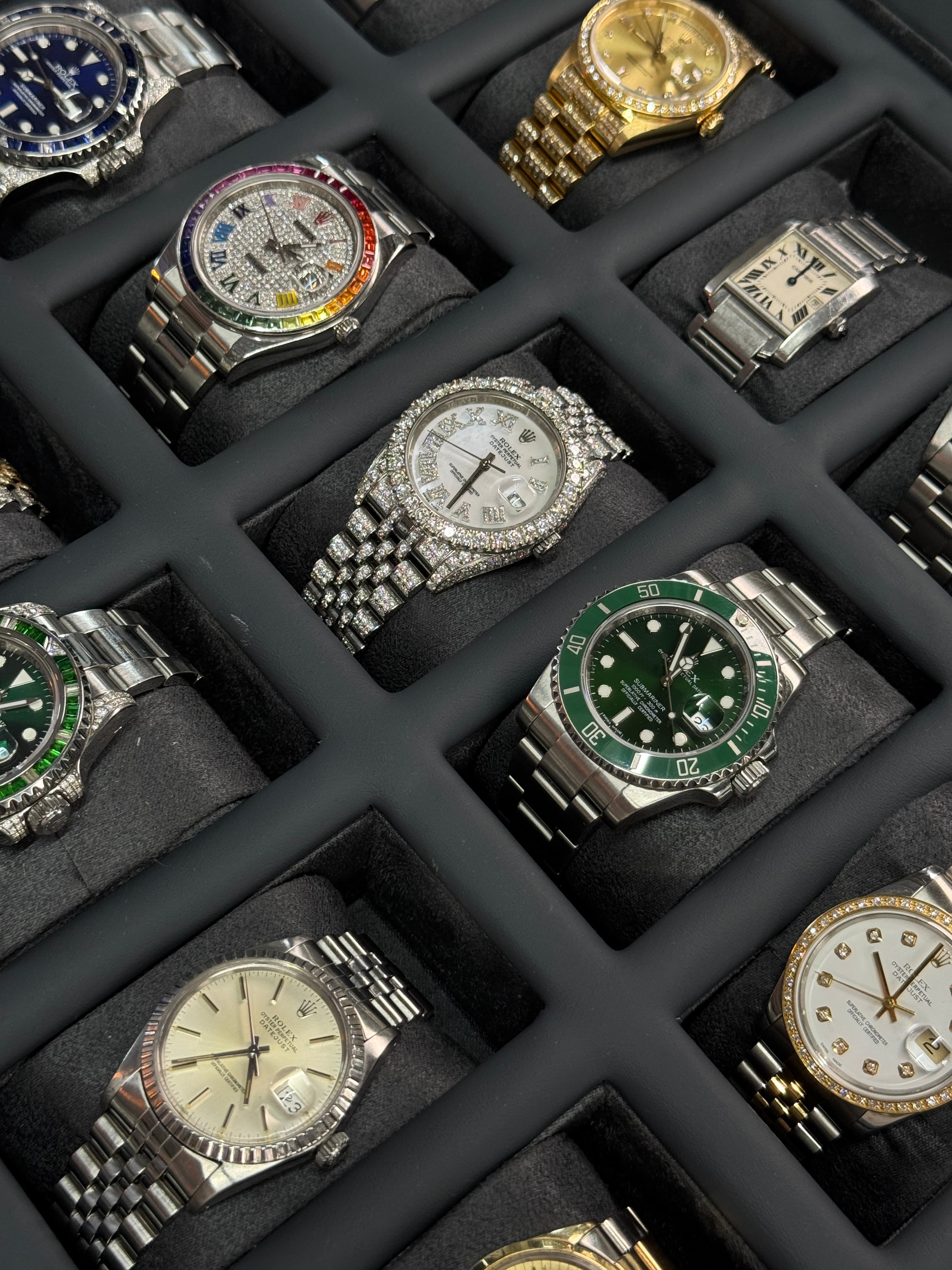 Rolex Lady-Datejust 26mm Oyster · Diamond Dial & Bezel · 2000–2001