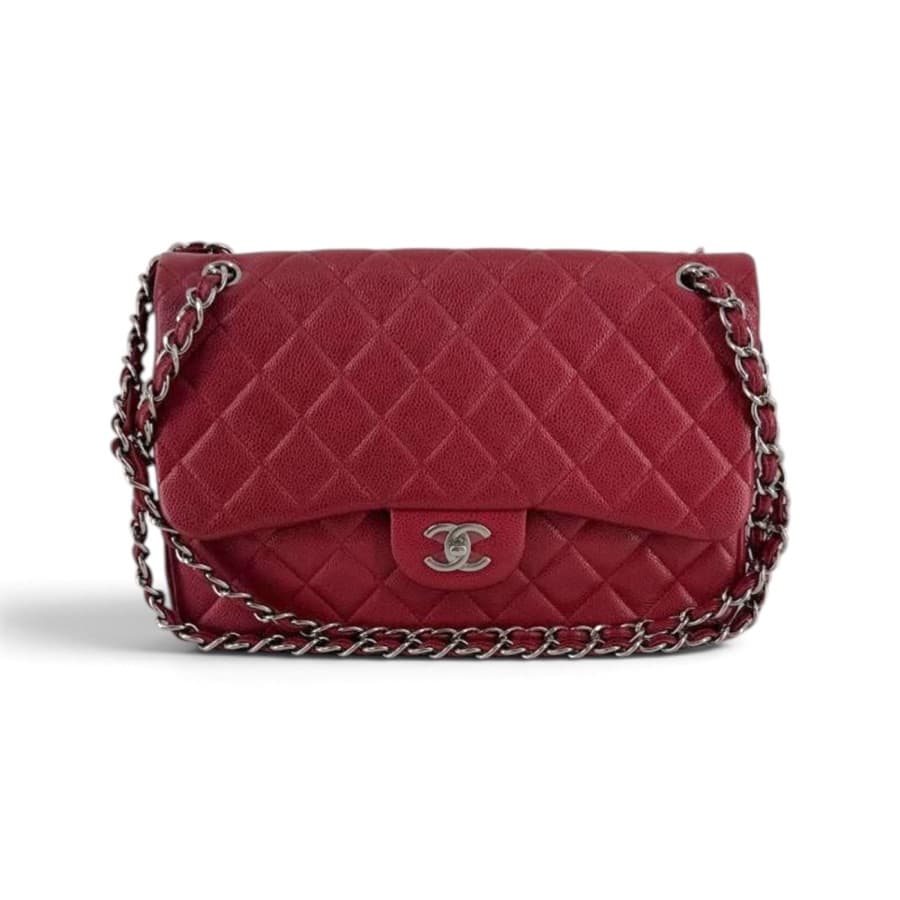 Chanel Jumbo Double Flap · Red Caviar · 30cm · c.2014–2015