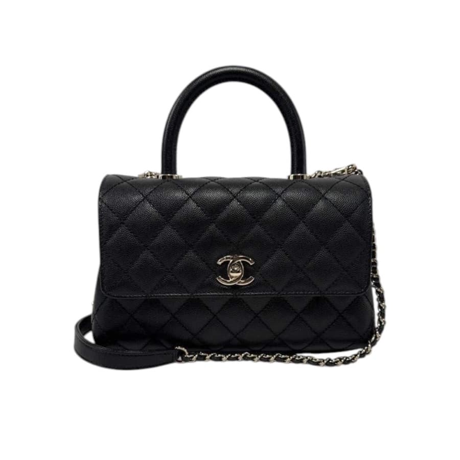 Chanel Caviar Mini Top Handle Flap · Black · 20cm · 2026