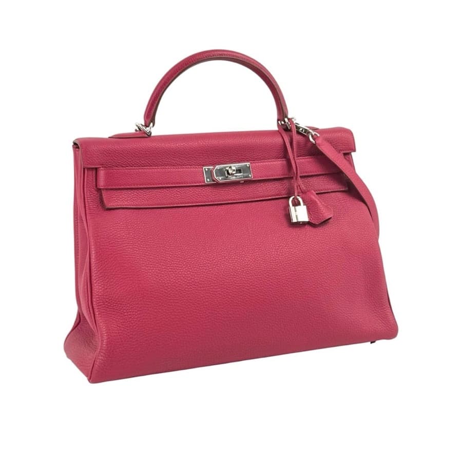 Hermès Kelly 40 · Rubis Taurillon Clémence · PHW · c.2010