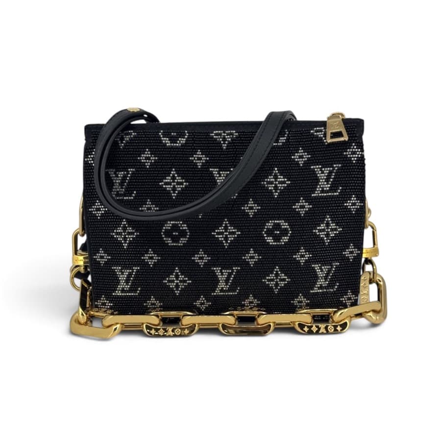 Louis Vuitton Satin Beaded Monogram Coussin BB · c.2023