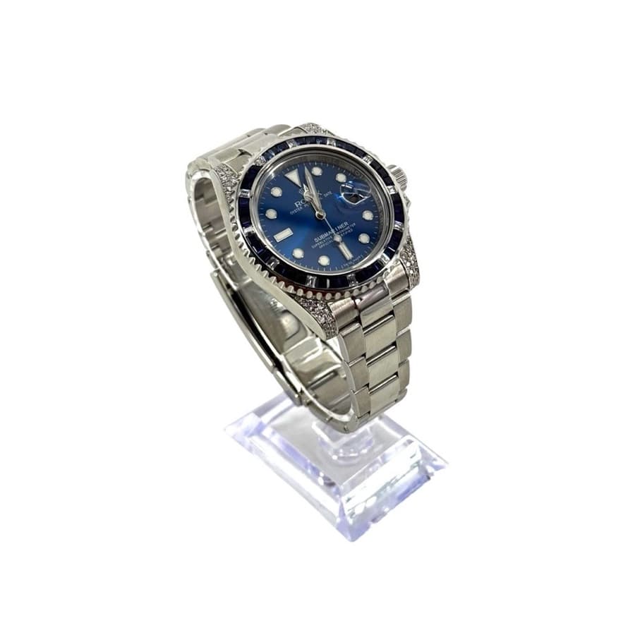 Rolex Submariner Date 40mm · Blue Dial · Sapphire & Diamond Bezel