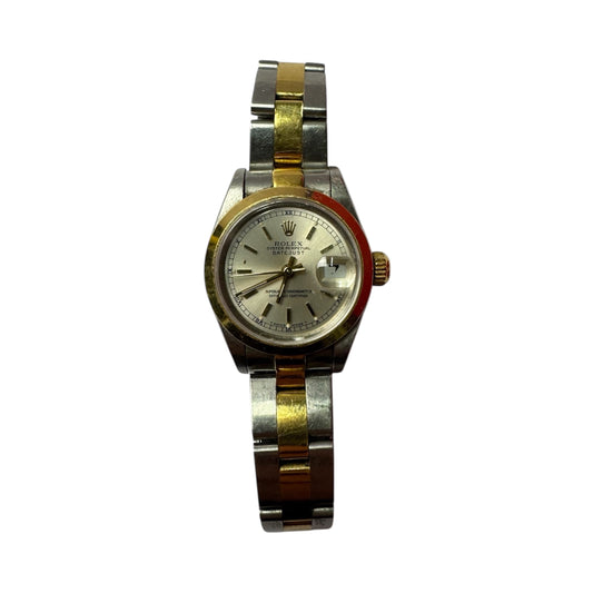 Rolex 36mm Two-Tone Datejust Champagne Dial Fluted Bezel Jubilee Watch