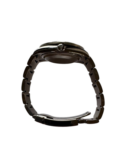 Rolex 36mm Stainless Steel Datejust AM Black Diamond Dial Diamond Bezel & Lugs Watch