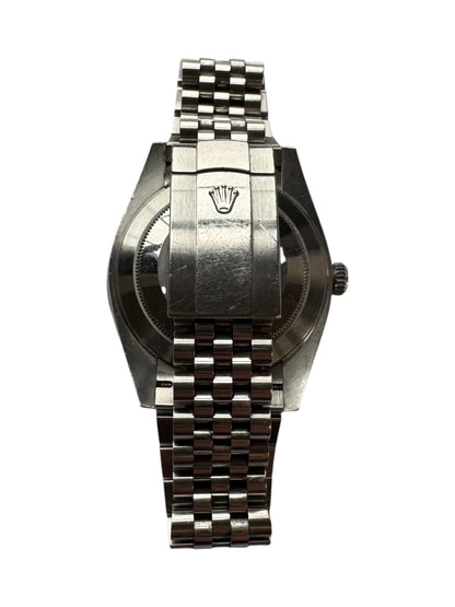 Rolex 41mm Stainless Steel Datejust AM Red Roman Diamond Dial & Diamond Bezel Watch 2020