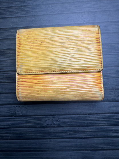 Louis Vuttion Yellow Epi Trifold