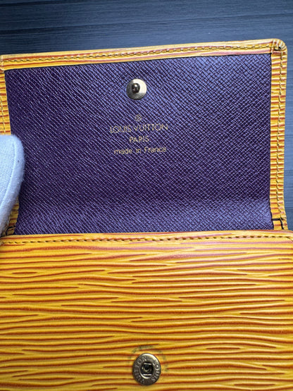 Louis Vuttion Yellow Epi Trifold